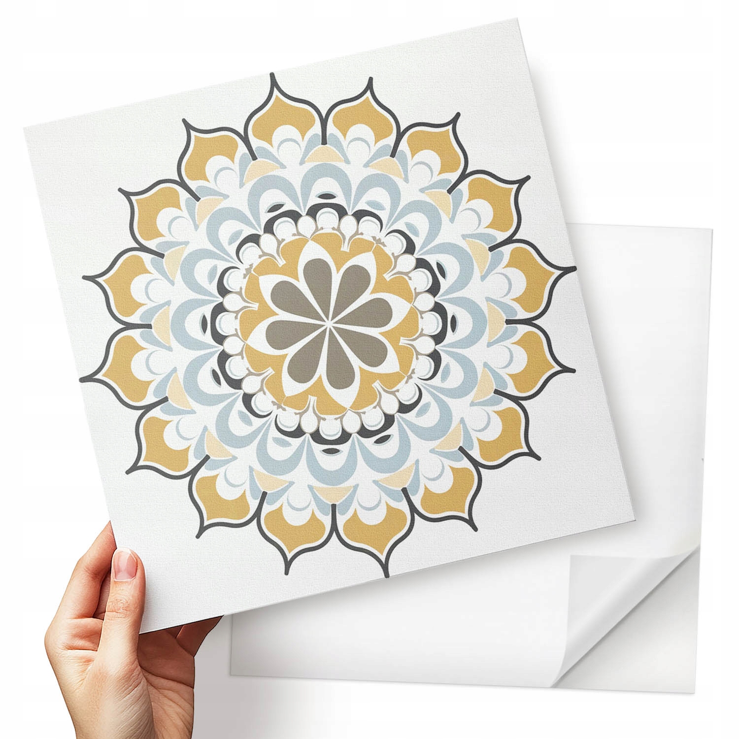 Vinylové dlaždice S Potiskem Mandala s jemnými detaily 9x30x30 cm