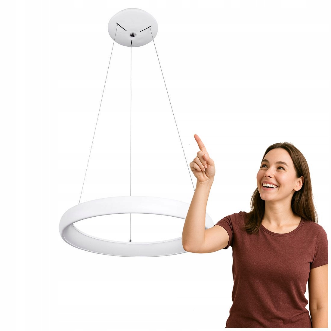 Led stropná lampa Alessia moderná biela Italux