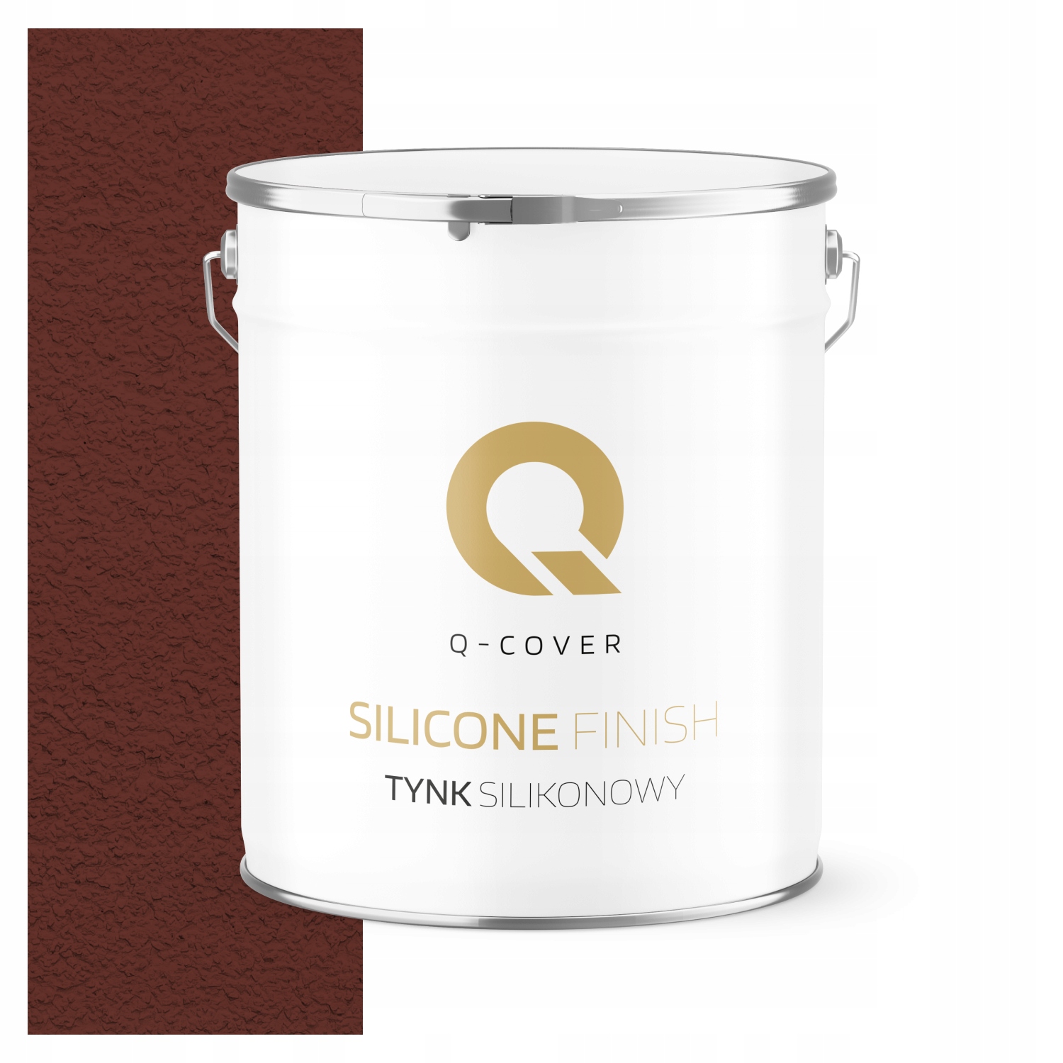 Silikonová Fasádní Omítka Hnědá Červená Ral 8012 7 Kg Granulace 2.0 mm