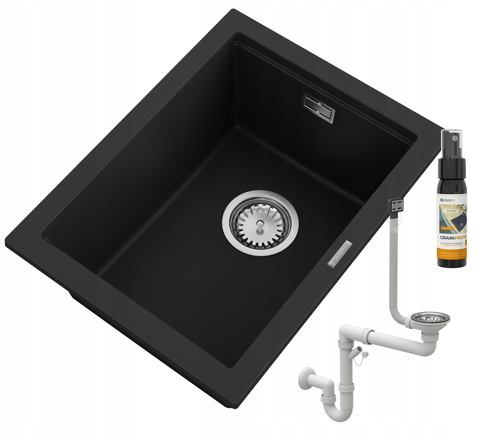 Granitový Závesný Drez Na Dosku, Obdĺžnikový Prepad TUGA38