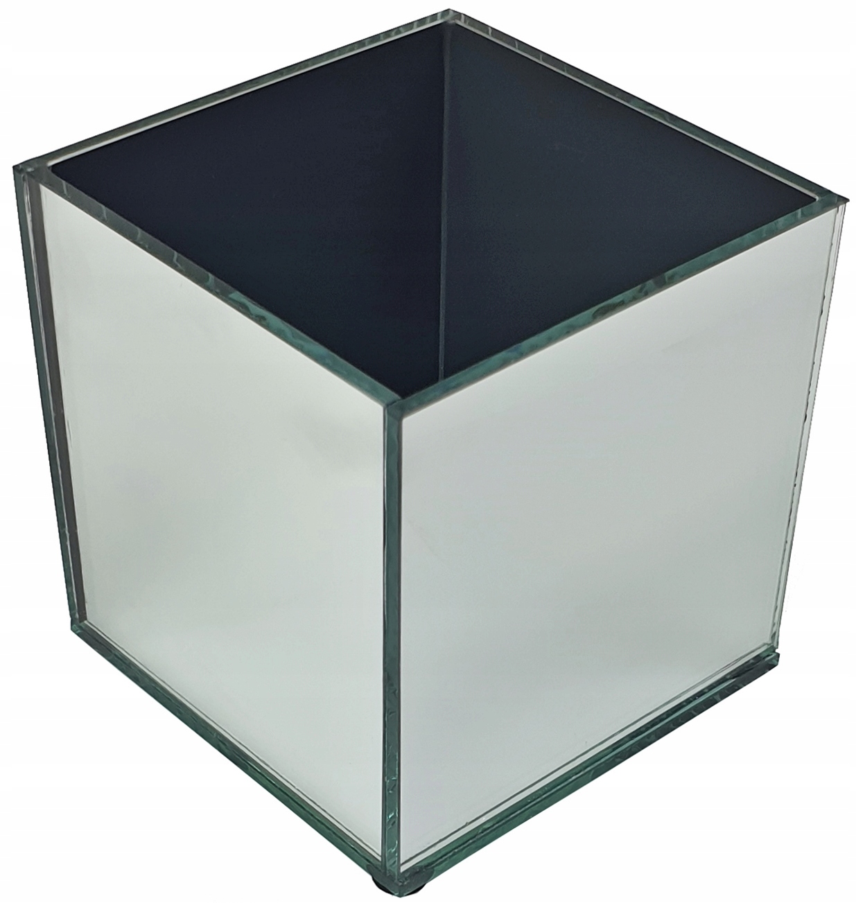 Doniczka lustrzana OSŁONKA LUSTRO Glamour M 15 cm Materiał szkło