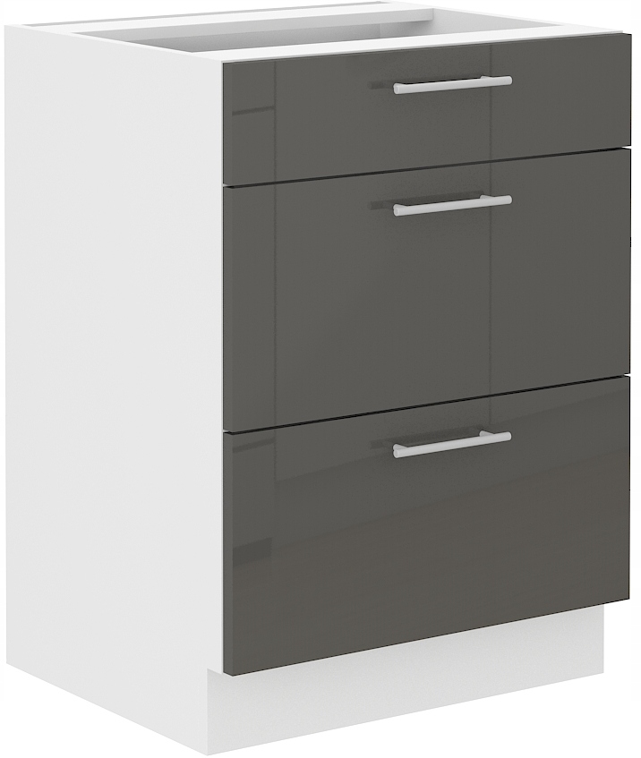 

Szafka kuchenna z szufladami 60 quadro Szara Lira