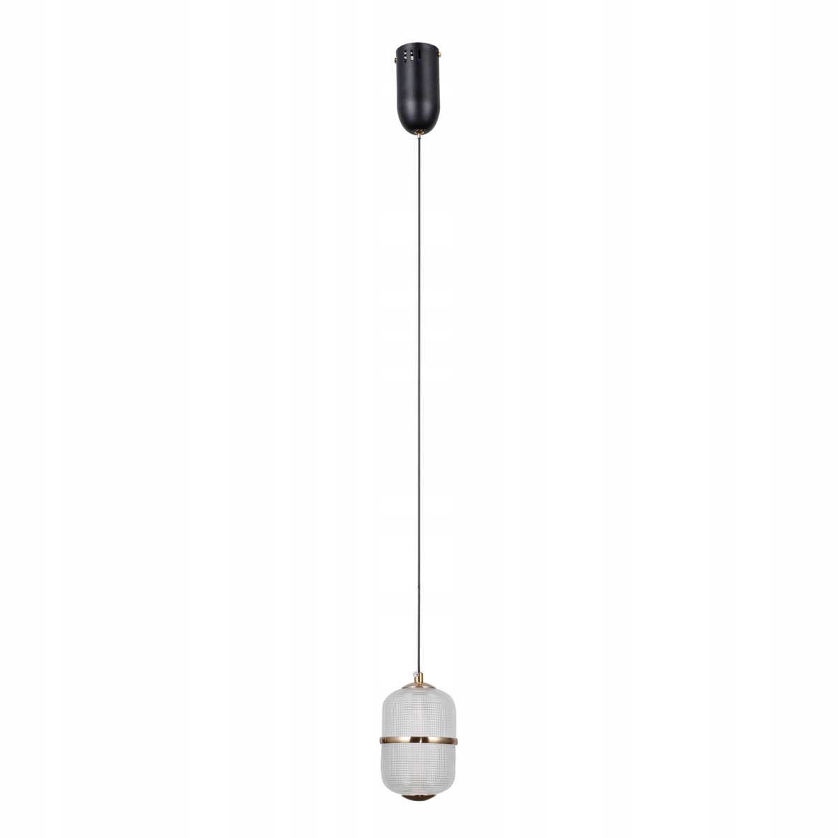Italux Alani Závěsná Led lampa 6W černá zlatá Minimalistická IP20