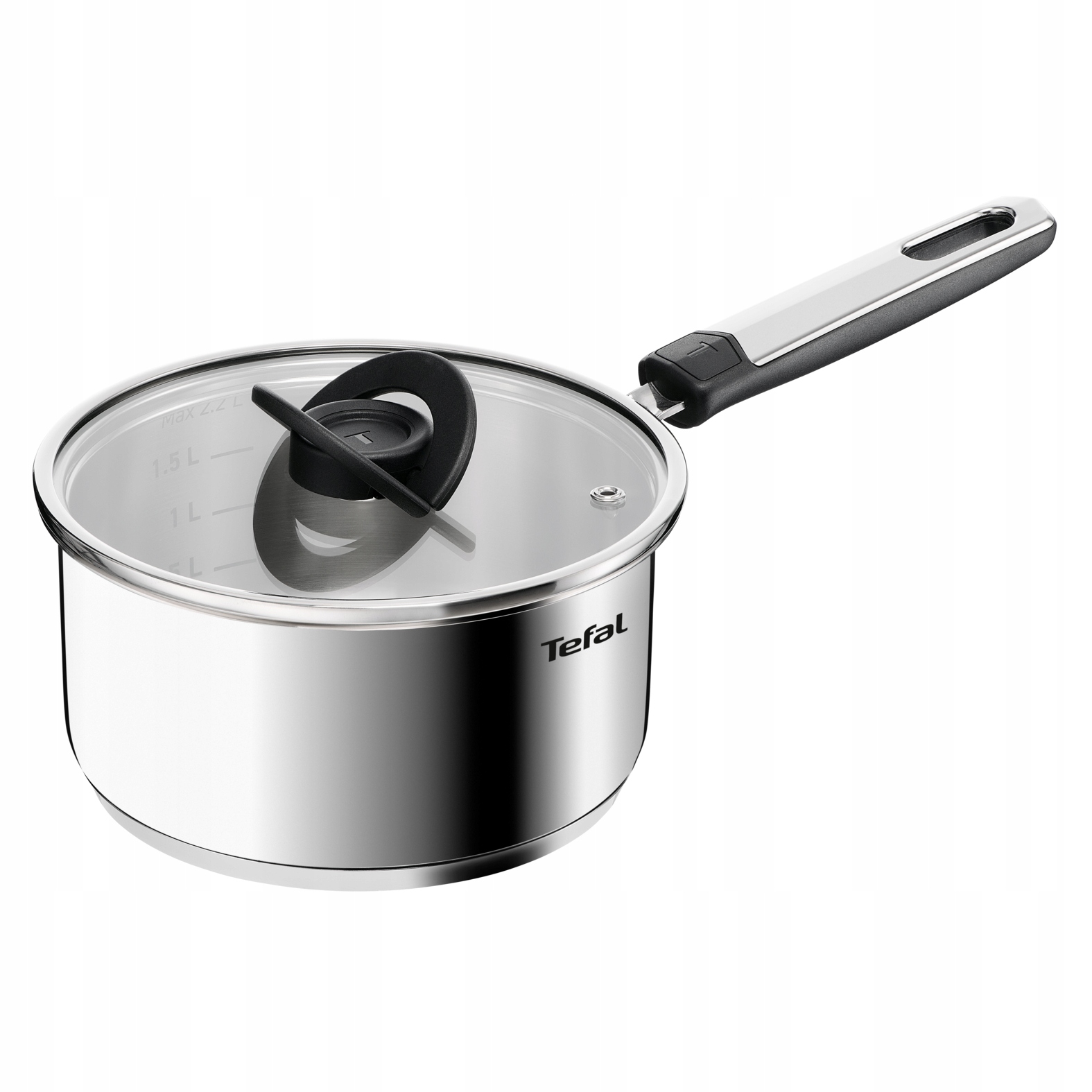 Rondel stalowy z pokrywką Tefal Emotion+ E3262344 18 cm 2,3 L indukcja