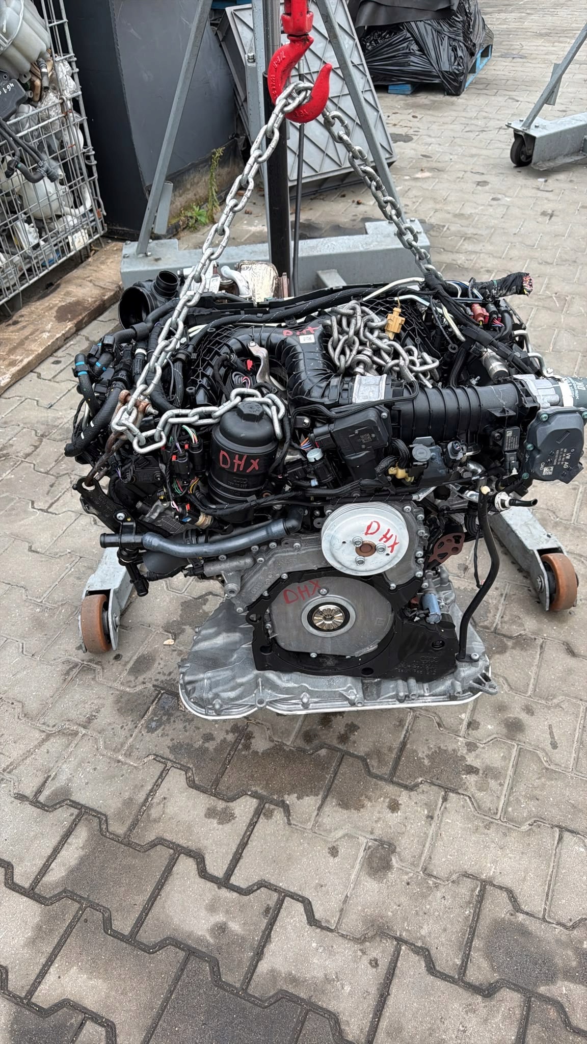 moteur complet AUDI Q7 3,0 TDI 70TYS KM DHX