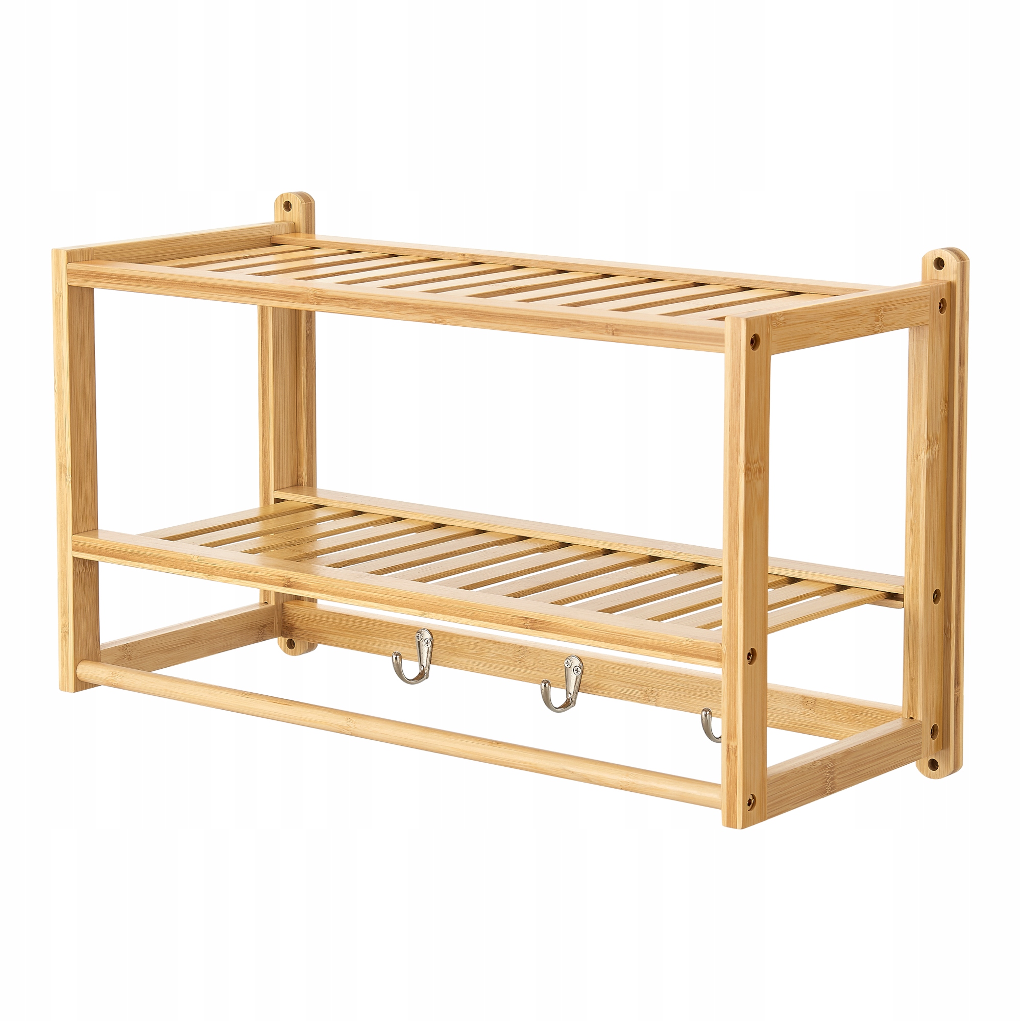 Závěsná police Langeland 30x55x22,5 cm Bambusová