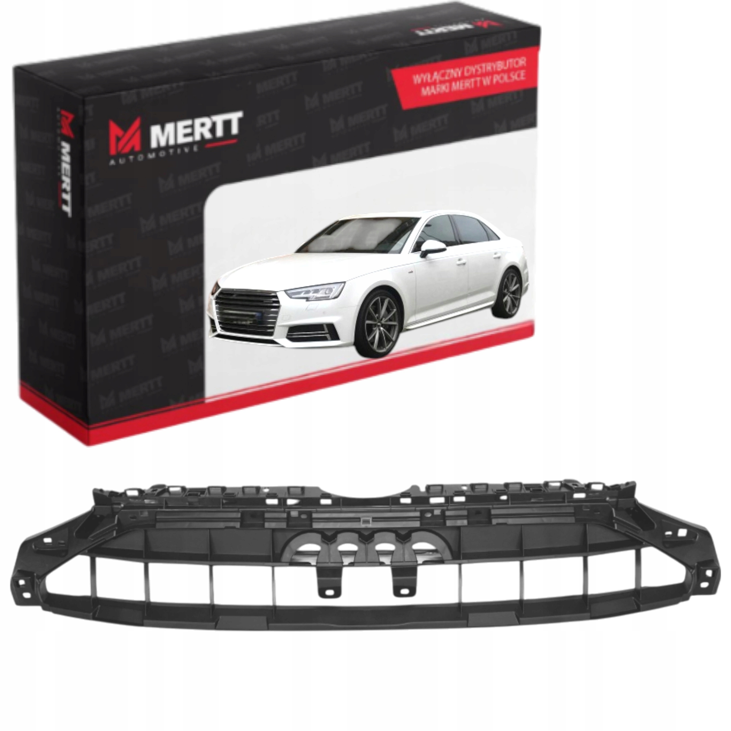 Upevnění Atrapy zesílení grilu konstrukce Audi A4 B9 po faceliftu 2019+ S-line