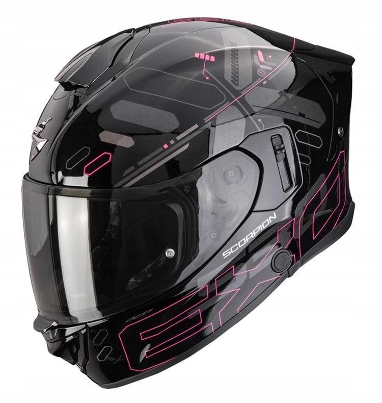 Scorpion EXO-530 Air Fond Black Pink dámska integrálna prilba s mixom S