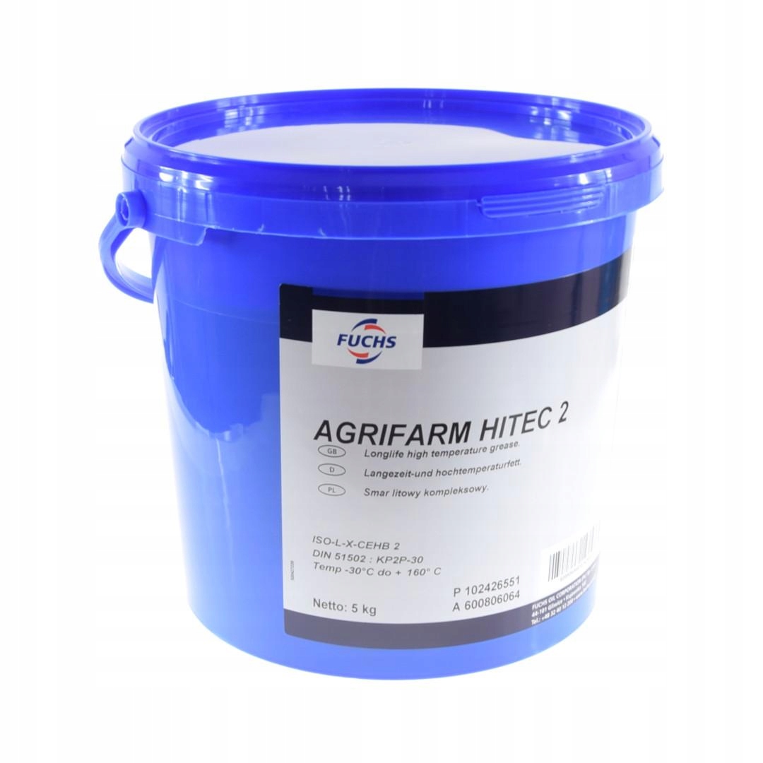 FUCHS AGRIFARM HITEC 2 smar litowy łożyskowy 5kg ws3