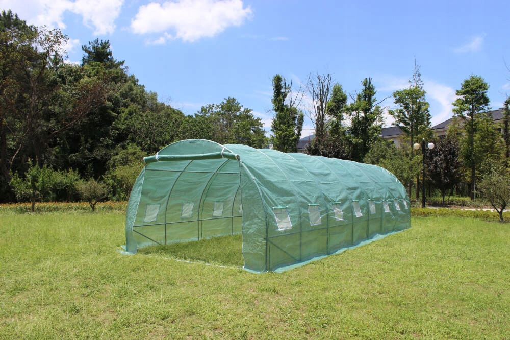 OGRODOWY TUNEL FOLIOWY STELAŻ 8x3x2m SZKLARNIA 24m BASS POLSKA Długość 800 cm