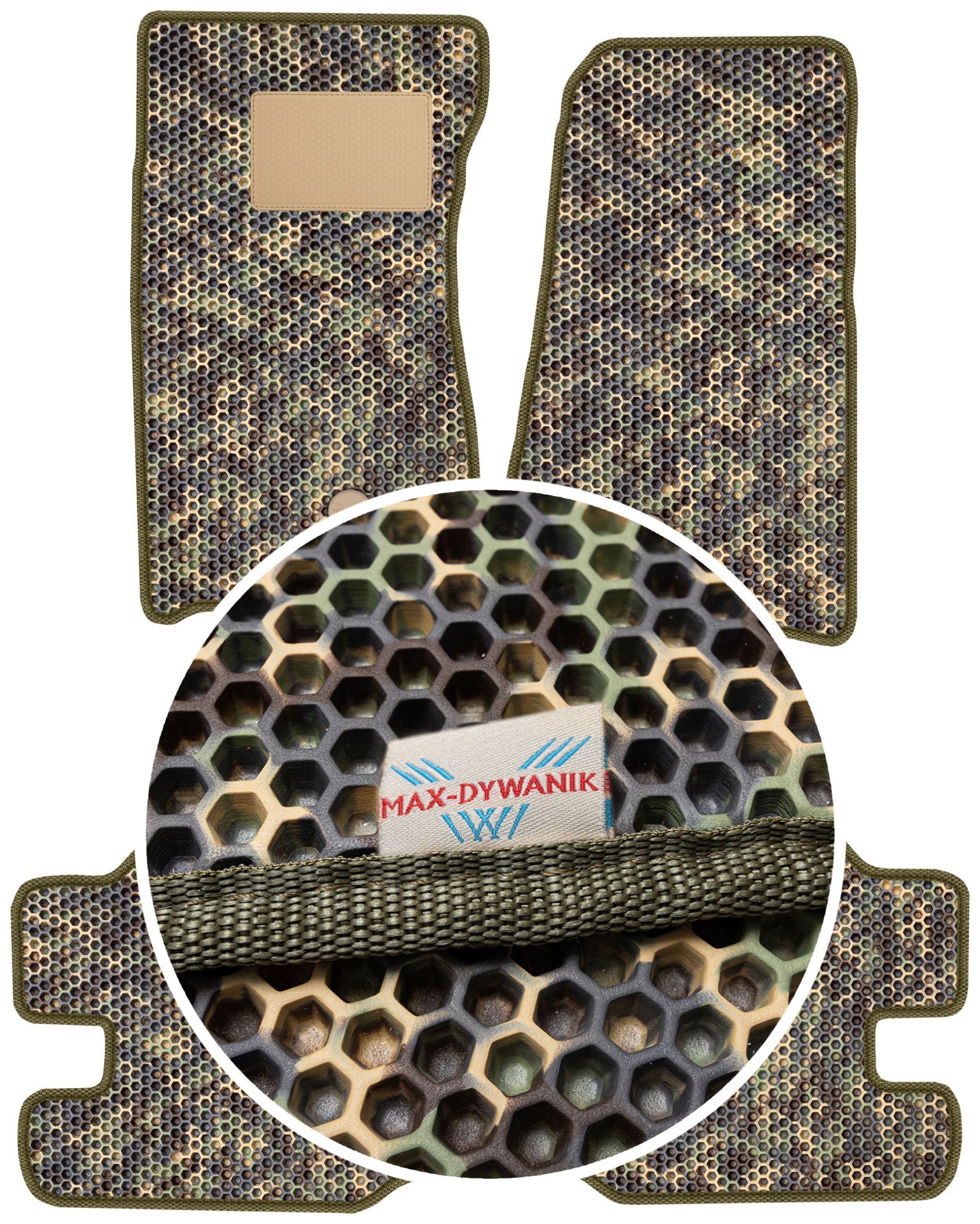 Jeep Wrangler II 2D 2007-2011 Gumové rohože do auta Eva Moro