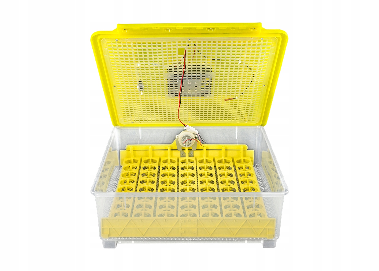 INKUBATOR AUTOMATYCZNY do DROBIU kura kaczka bażant indyk gęś BOGATY ZESTAW Zawartość zestawu owoskop (prześwietlarka) siatka taca do jaj