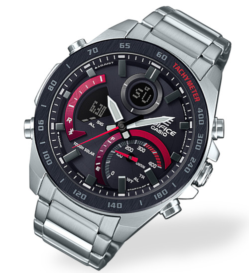 Pánské hodinky Casio Edifice Bluetooth ECB-900DB stopky časovač Led Box+Gravírování