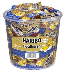 Levně Haribo gumoví medvídci Goldbaren Gute Nacht 100x10g 1kg Německo