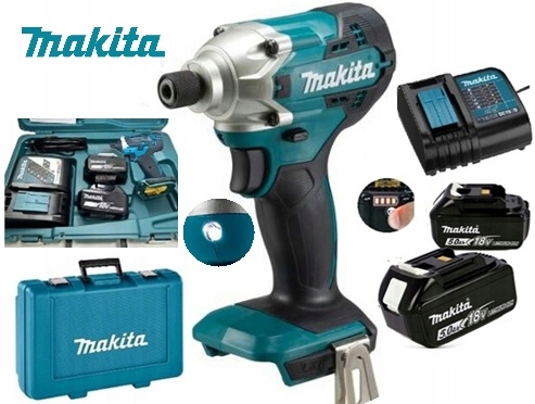 Makita DTD156RTJ 155Nm Lxt 18V DTD156 Udarowa 2x BL1850 DC18SD Kufer