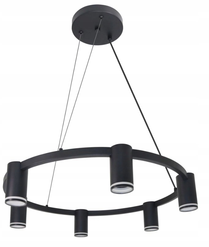 Závěsná lampa Paris Round 6xGU10 černá Goldlux