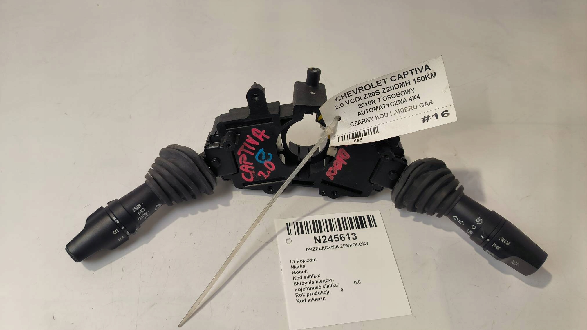 DEVIO LUCI TERGICRISTALLO TERGI CHEVROLET CAPTIVA