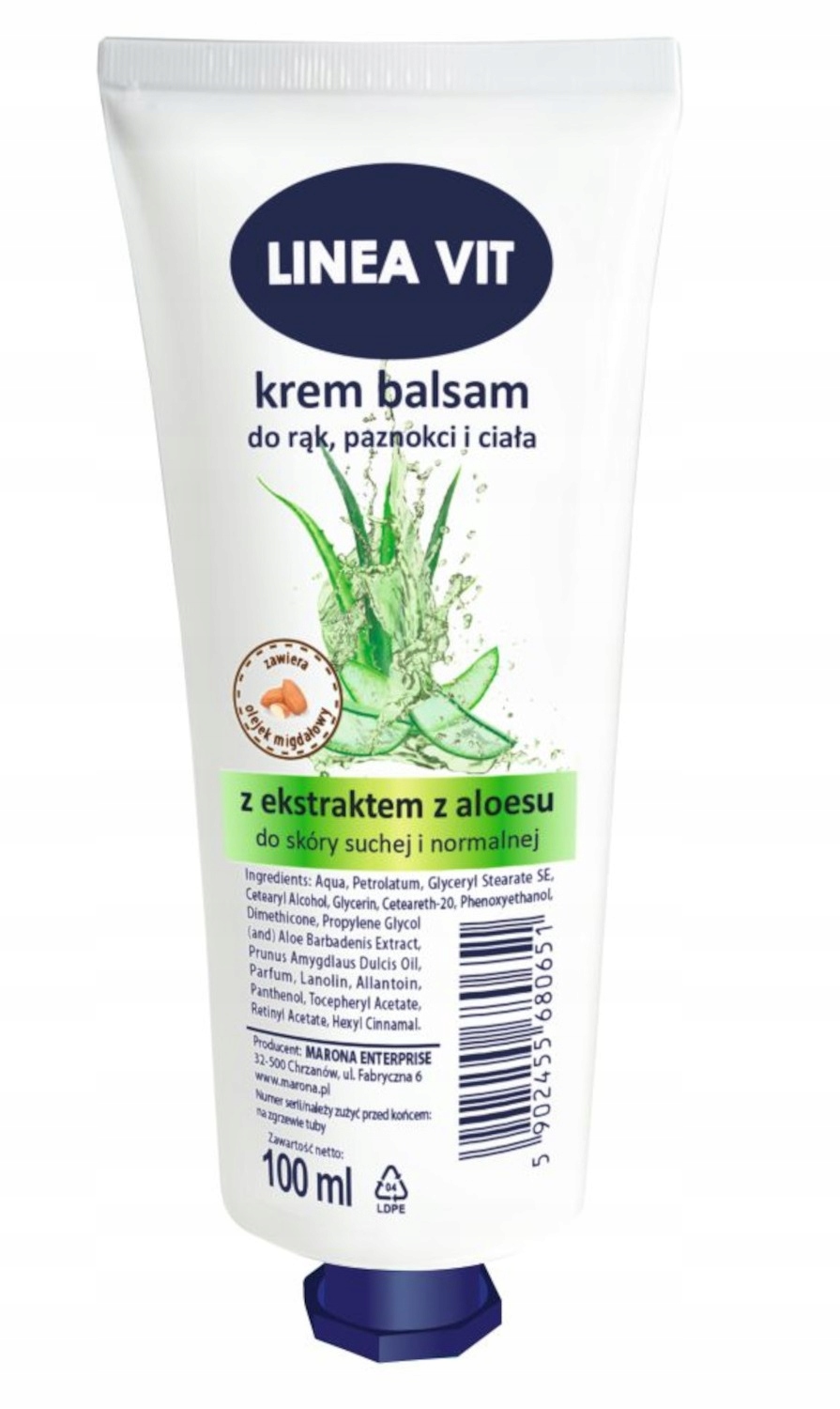 

Hipoalergiczny krem do rąk Aloes 100ml