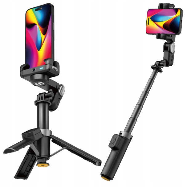 Gimbal Ai Aochuan M3 Pro Mini stativ Selfie Stick Led lampa Dálkové ovládání Telefon
