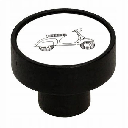 

Gałka drewniana GD08 Gamet czarny mat skuter V32