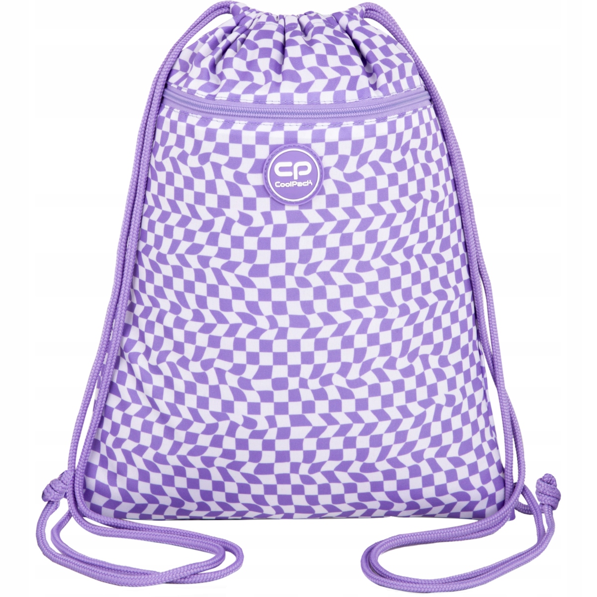Worek na buty szkolny sportowy CoolPack Yoghurt w kratkę dla dziewczynki