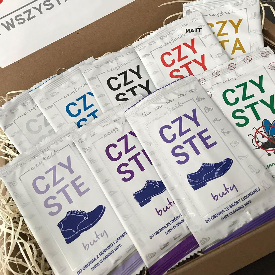 CHUSTECZKI DO CZYSZCZENIA DO BUTÓW ZE SKÓRY LAKIEROWANEJ 10szt Marka inna