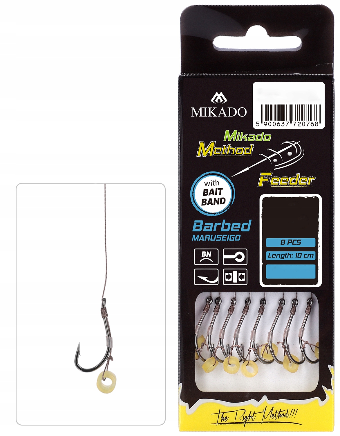 

Haczyki plecionka Method Feeder Mikado Gumka 8