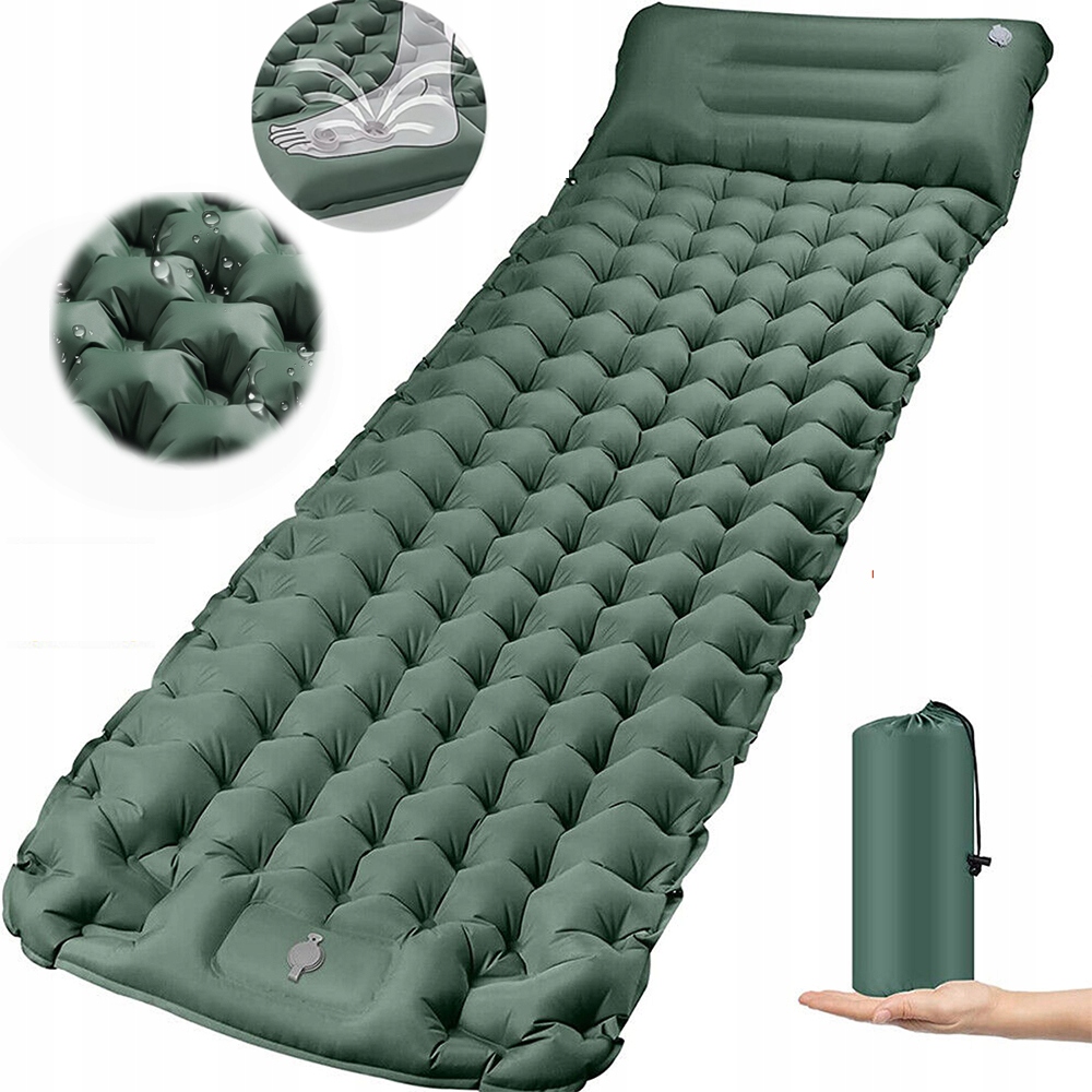 Samopompująca Mata Do Spania 200 x 67 x 10 CM Wodoodporna Superkomfortowa