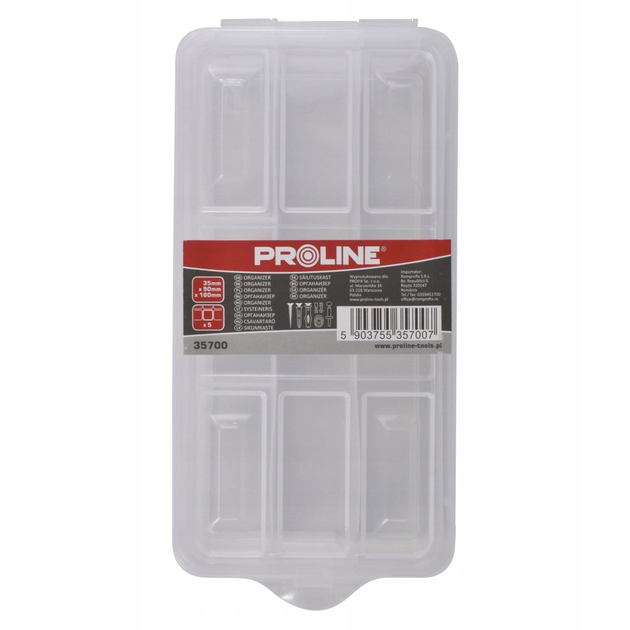 

Proline Organizer 18 z rączka 35x90x180