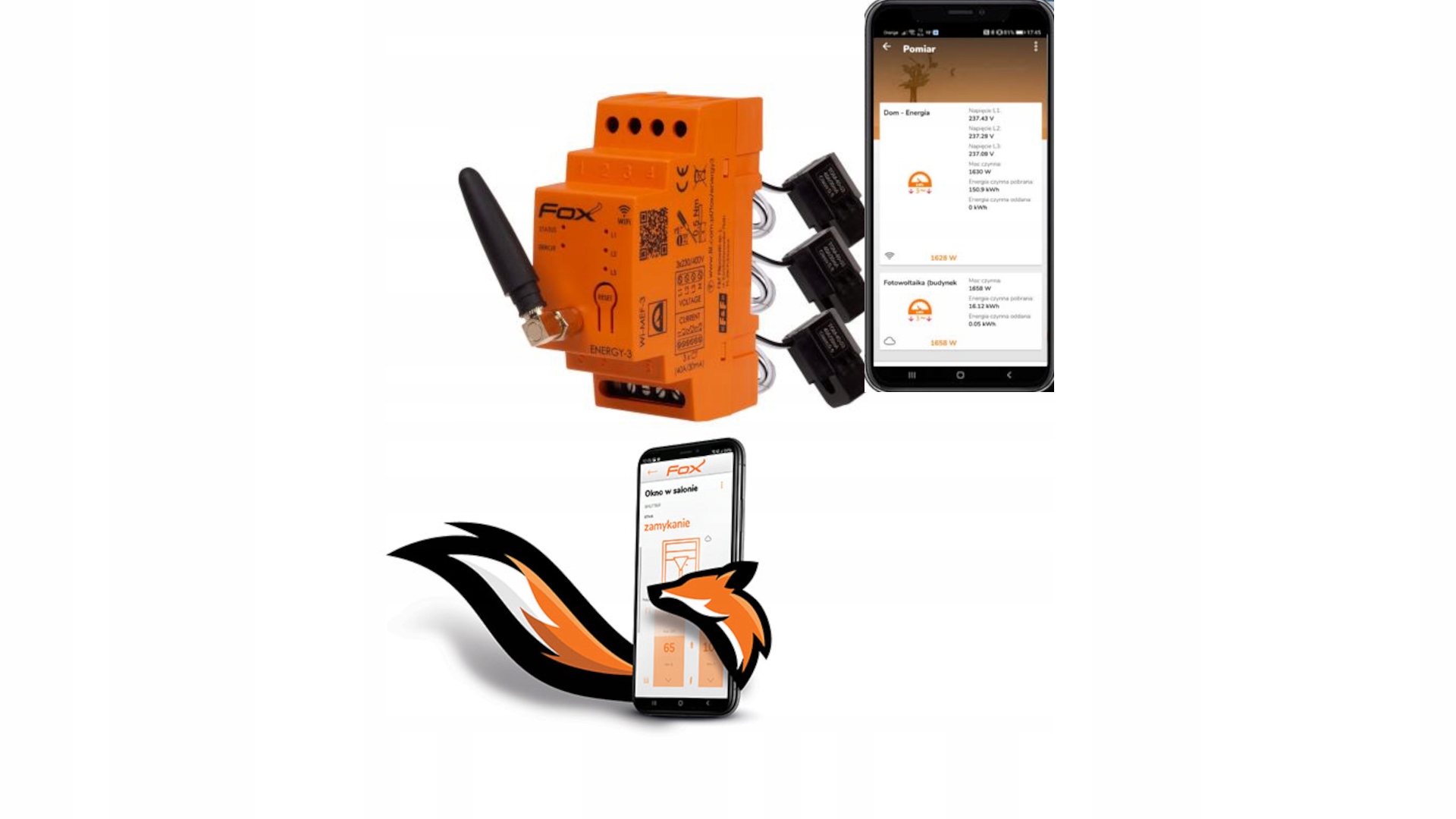 

Monitor zużycia energii 3-fazowy F&f Wi-MEF-3 Fox