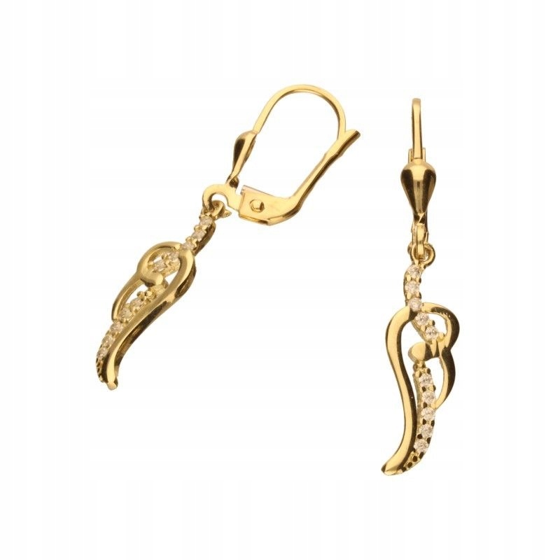 Zlaté Náušnice pr. 585 14 karátů KZ9