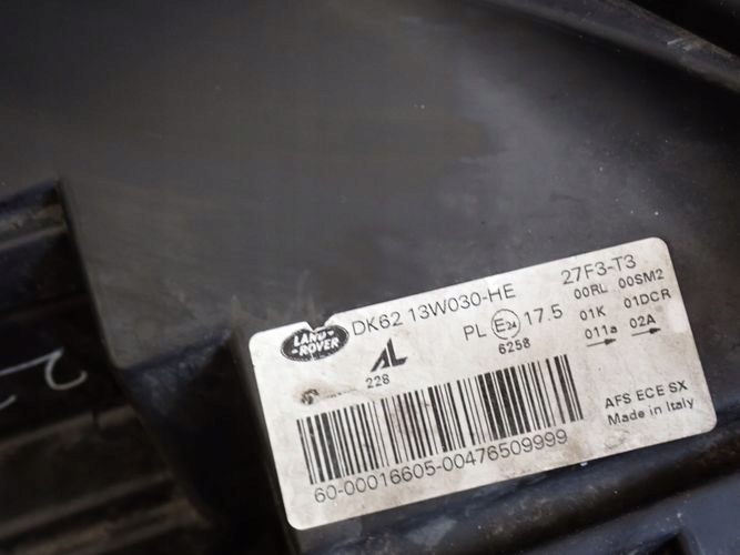 RANGE ROVER SPORT II XENON 13- reflektor left light left