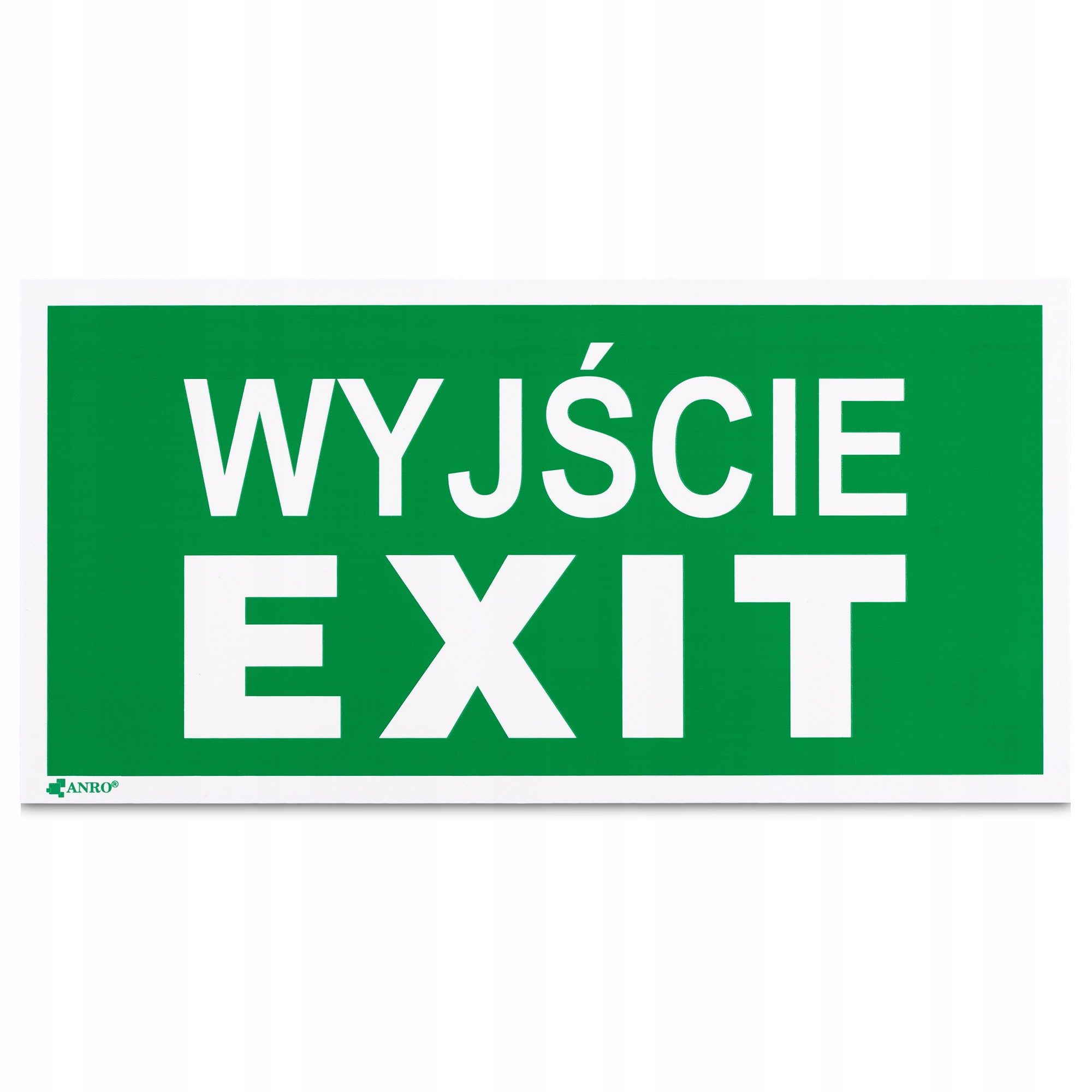 

Znak Tablica Pcv Świecąca Wyjście Exit 15x3cm