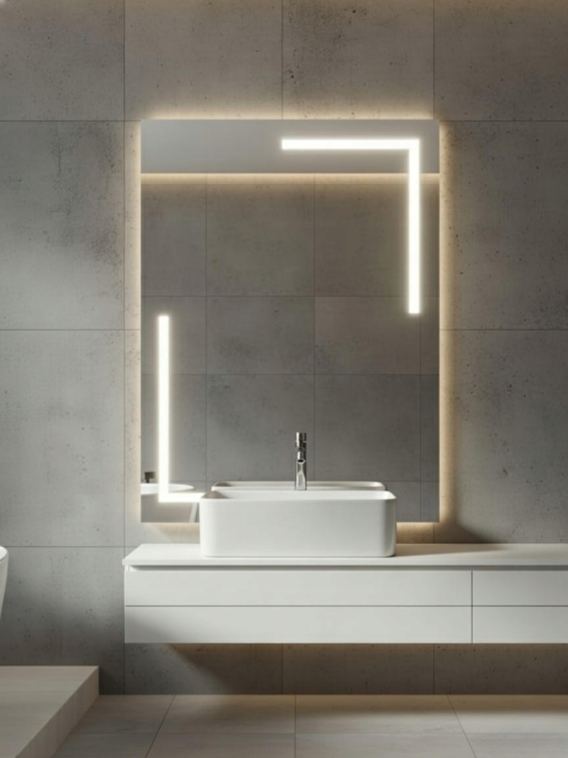 Led zrkadlo Via Lactea| 90x120 cm |Stenný vypínač Kúpeľňové| Vyrobené v Pl