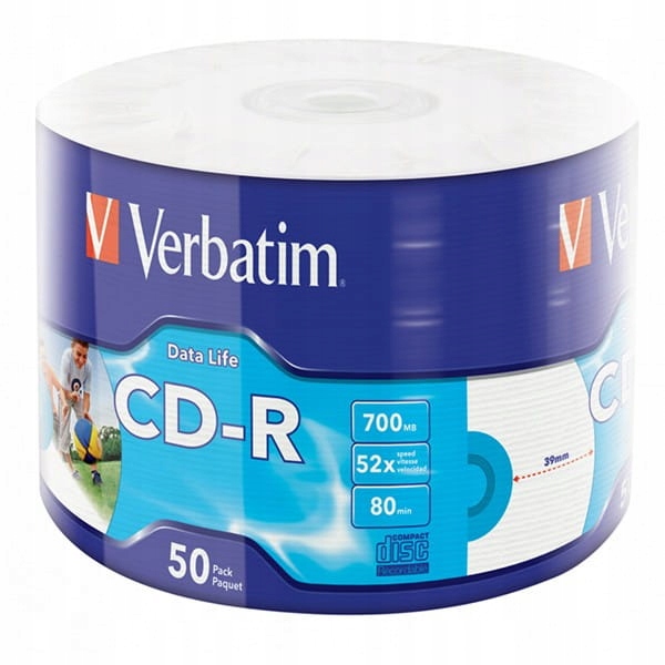 

Płyty Verbatim Cd-r Inkjet Printable 50 szt nadruk