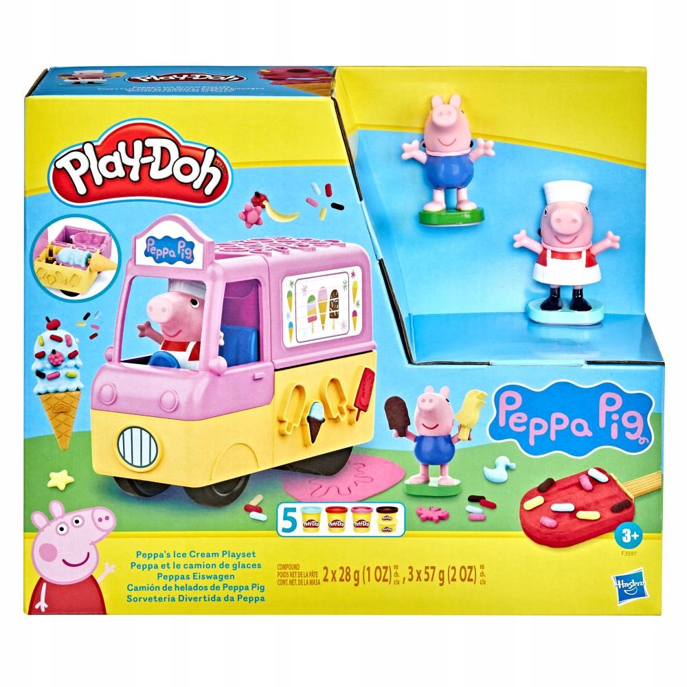 

Play-doh Ciastolina Świnka Peppa Samochód z lodami