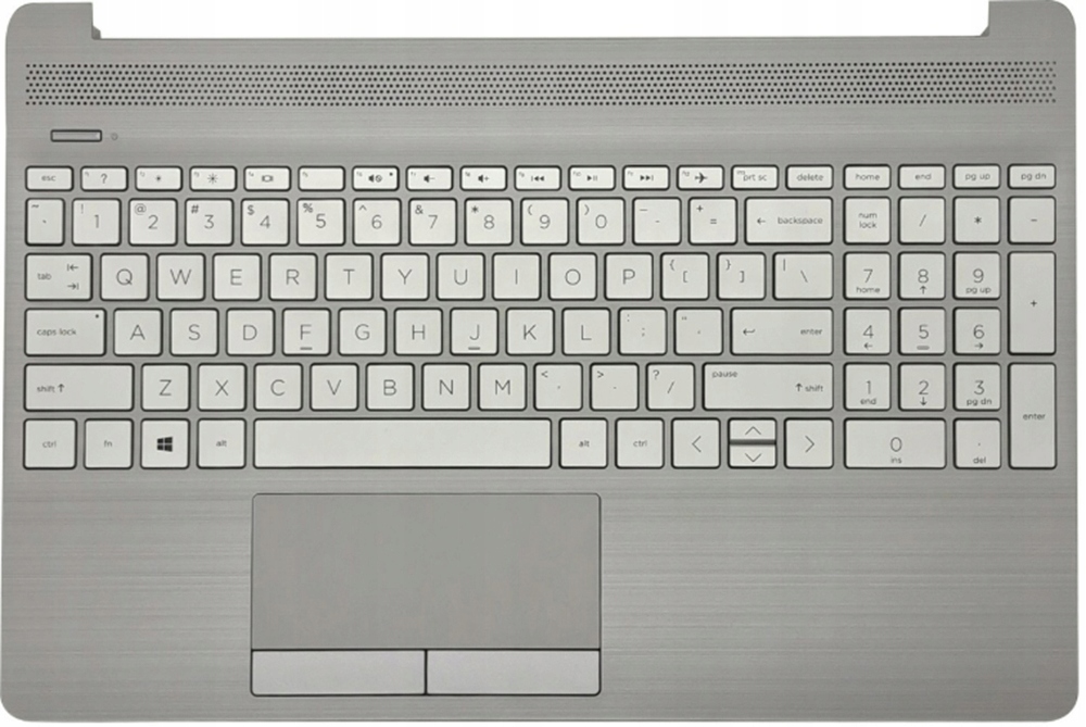 Nowy Palmrest +klawiatura Do Hp 250 G8 Hp 250 G9 Hp 255 G8 Hp 255 G9 Silver