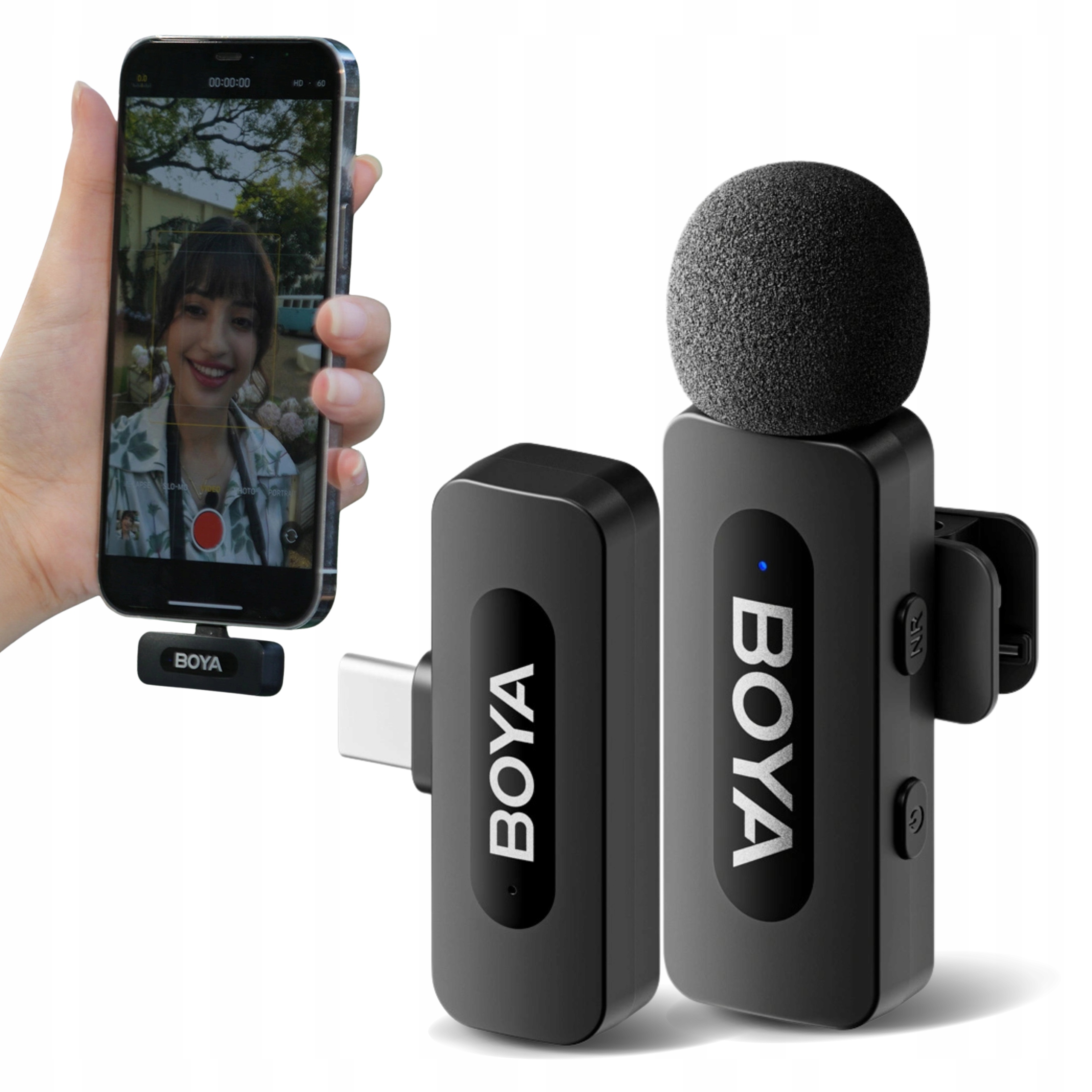 Bezdrátový Mikrofon Boya S Klipem Pro Telefon Usb-c 2.4 GHz