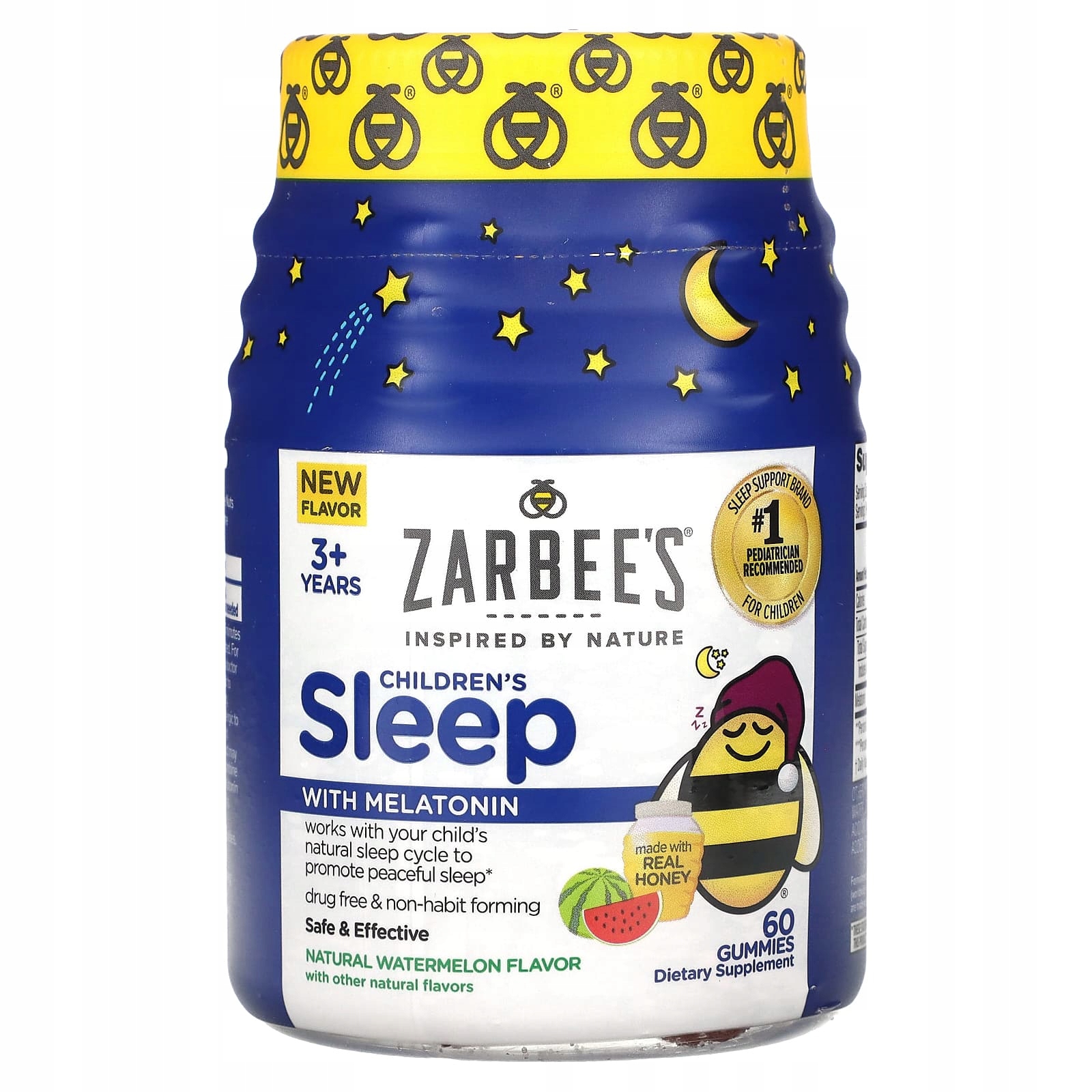 Zarbee's, Children's Sleep with Melatonin Gummies, 3+ Years, Natural