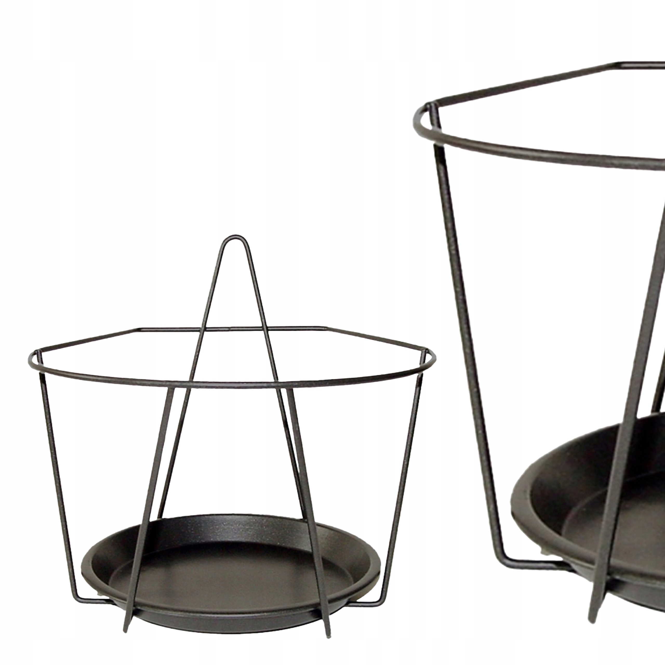 Kwietnik Esschert Design metalowy czarny 20 cm