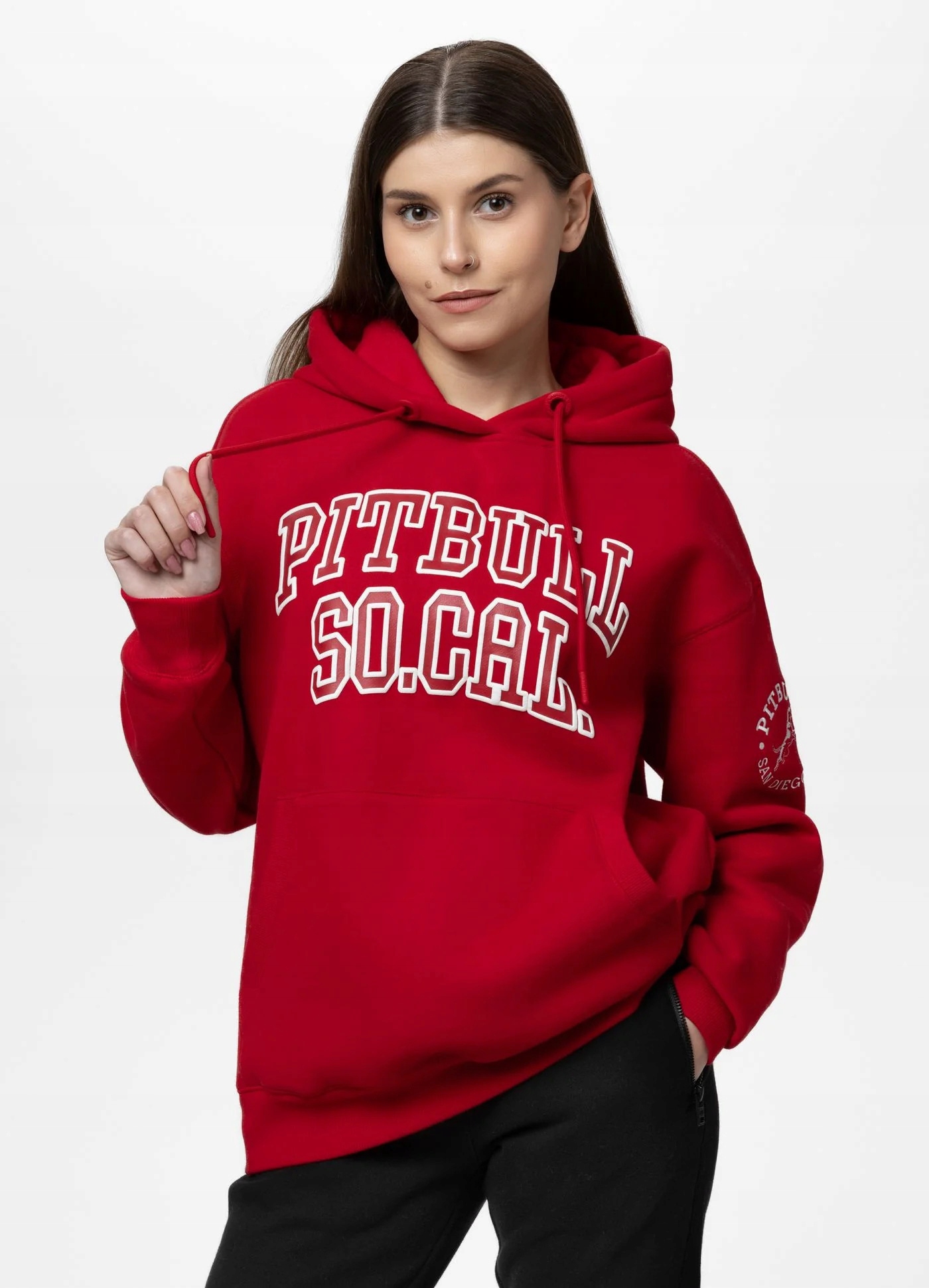 Dámská mikina S Kapucí Mikina Pit Bull Fiora červená M