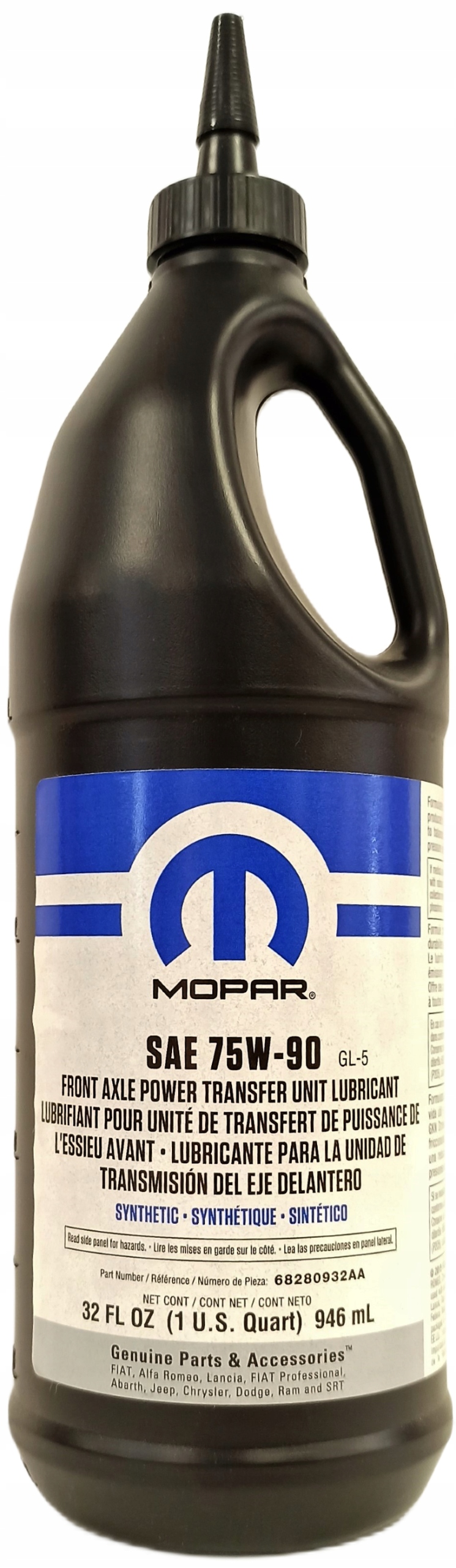Mopar 75W90 Olej do převodovky a rozvodovky 68280932AA