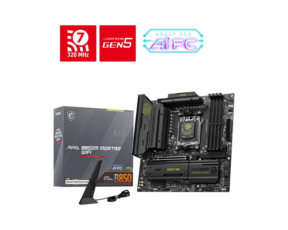Msi Mag B850 Mortar WIFI/AM5/mATX