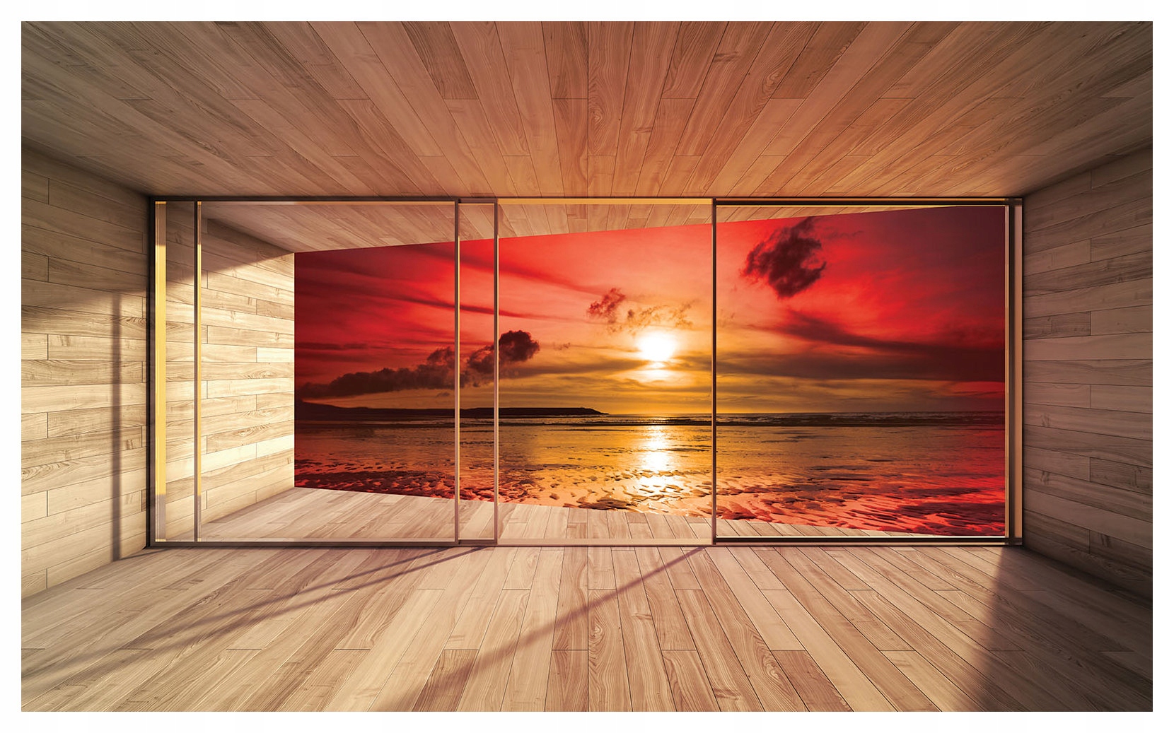 Fototapeta flizelina Západ slunce oceán klid příroda teplo 254x184 lepidlo