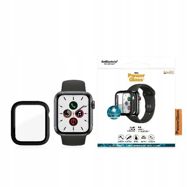 Pouzdro PanzerGlass pro Apple Watch 4, 5, 6, Se 40 mm černé