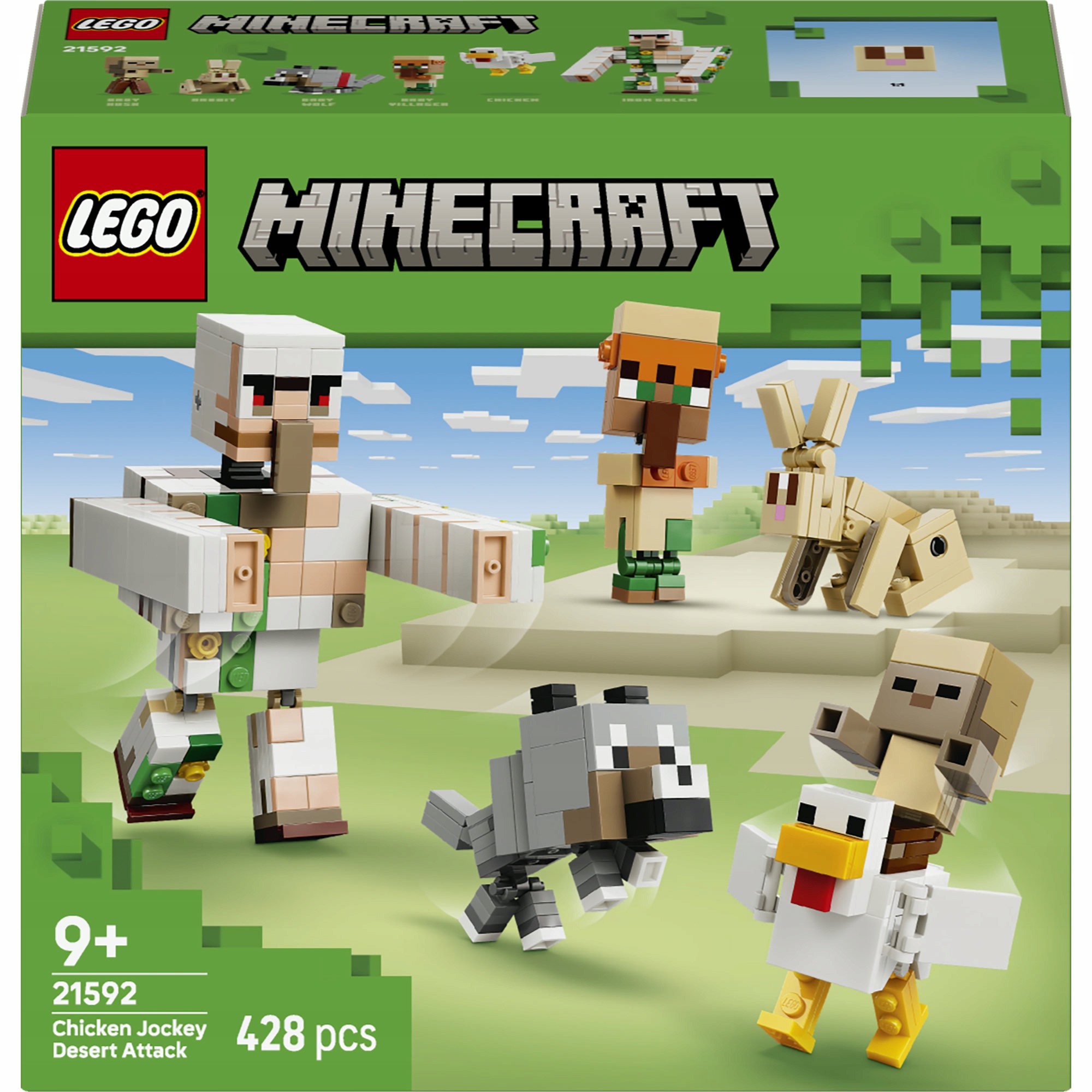 Lego Minecraft 21592 Útok slepičího jezdce v poušti