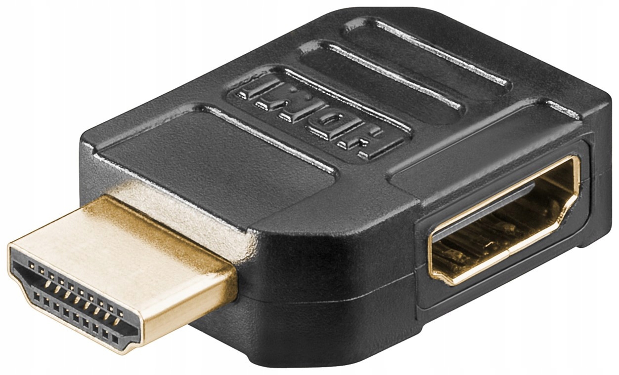 

Adapter Hdmi pozłacany gniazdo wtyk Hdmi 90°