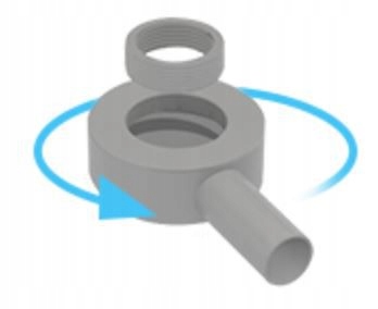 X-HOME ODPŁYW LINIOWY 120 CZARNY 2w1 OBROTOWY SYFON Pod Płytkę Dwustronny Głębokość 74 mm