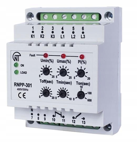 Třífázový napěťový relé RNPP-301 Novatek Electro