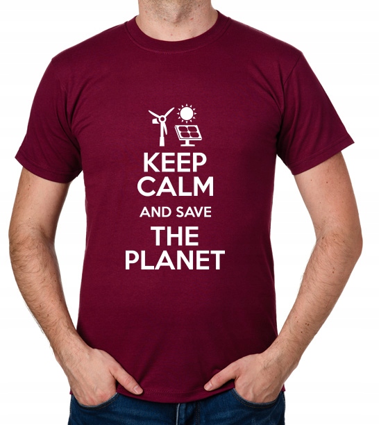 

koszulka Keep Calm And Save The Planet prezent